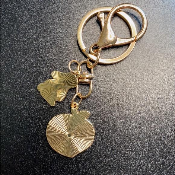 Japanese Peach Rabbit bunny bag charm Keychain Key fob Cherry Blossom Pink - Picture 2 of 2